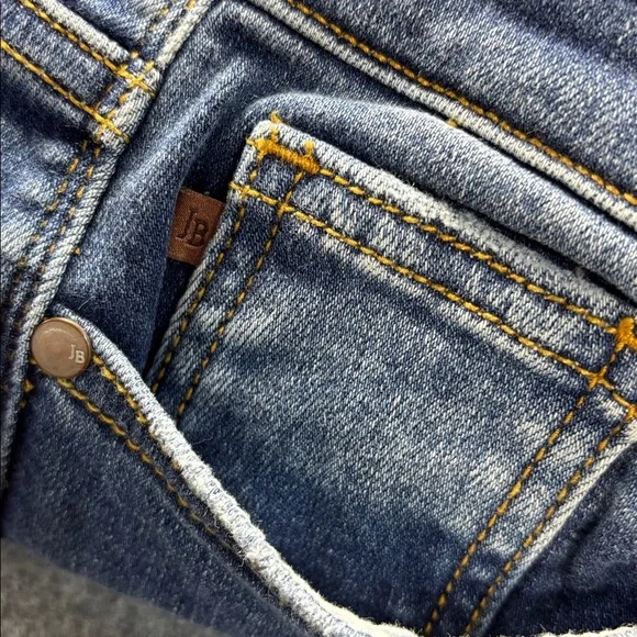 JUDY BLUE HIGH WAIST CONTRAST WASH THERMAL STRAIGHT - MEDIUM DARK jeans - Picture 4 of 9